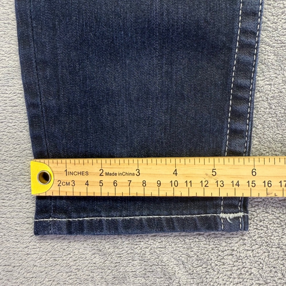 True Religion Womens Skinny Jeans Rhinestone‎ Back Pockets Dark Wash Size 29 - Picture 11 of 11